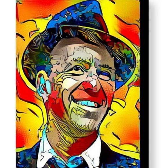 Framed Frank Sinatra Abstract 9X11 Art Print Limited Edition w/signed COA - Picture 1 of 1